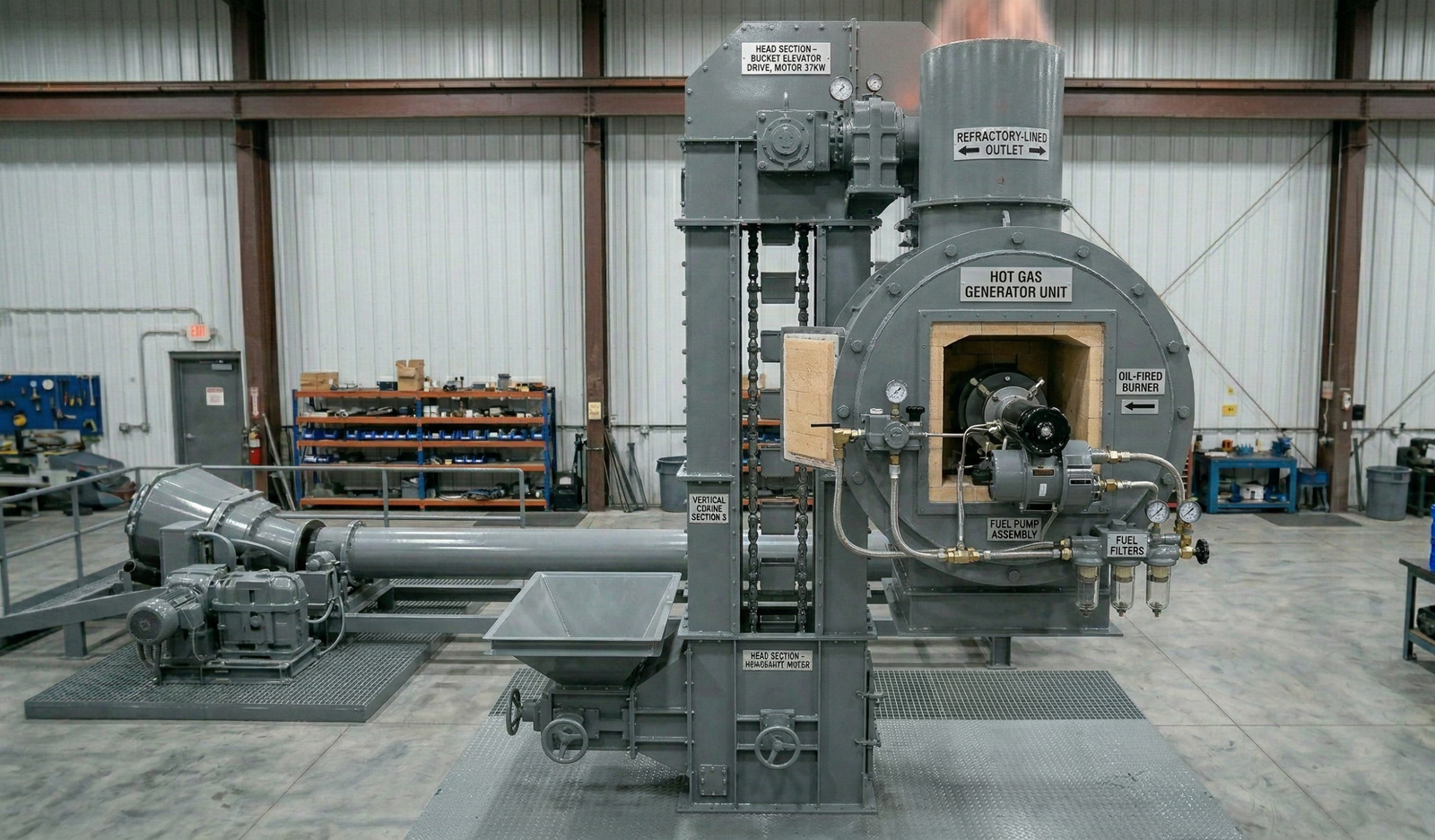 Hot Gas Generator – Oil Fired