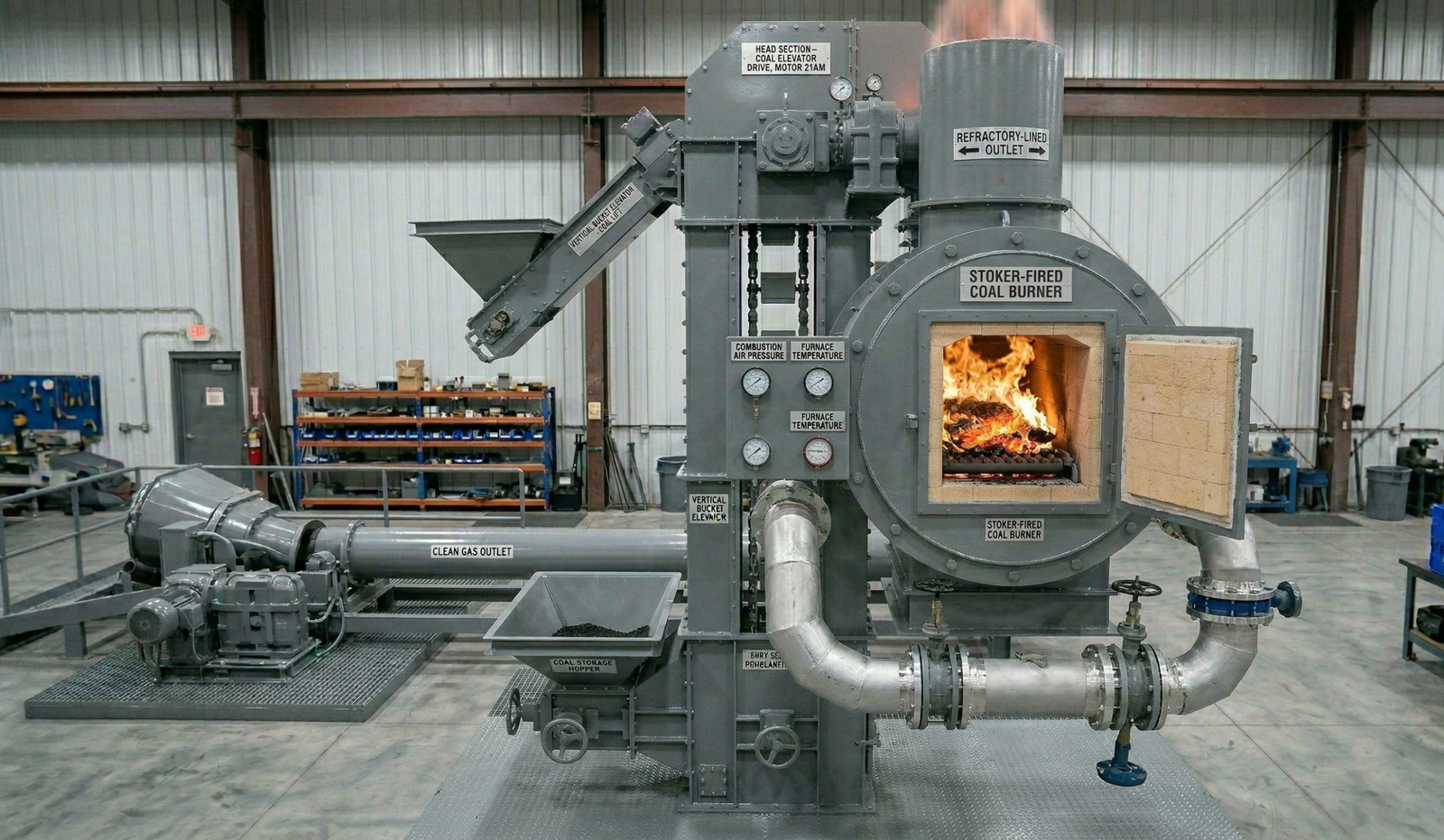 Hot Gas Generator – Coal Fired