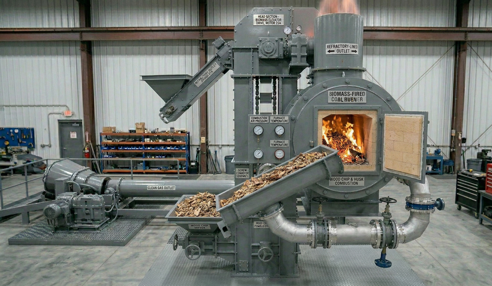 Hot Gas Generator – Biomass Fired